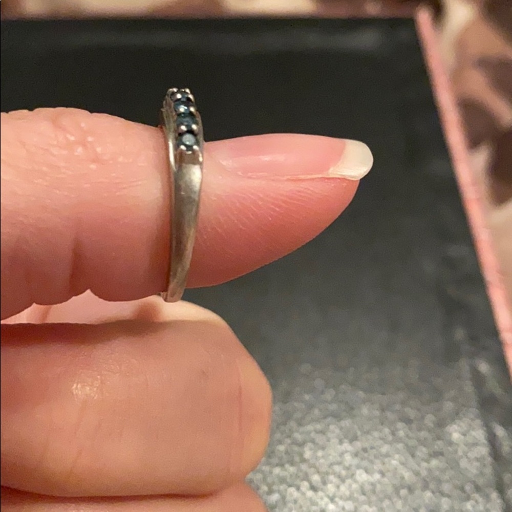 Blue Diamond Ring - image 6